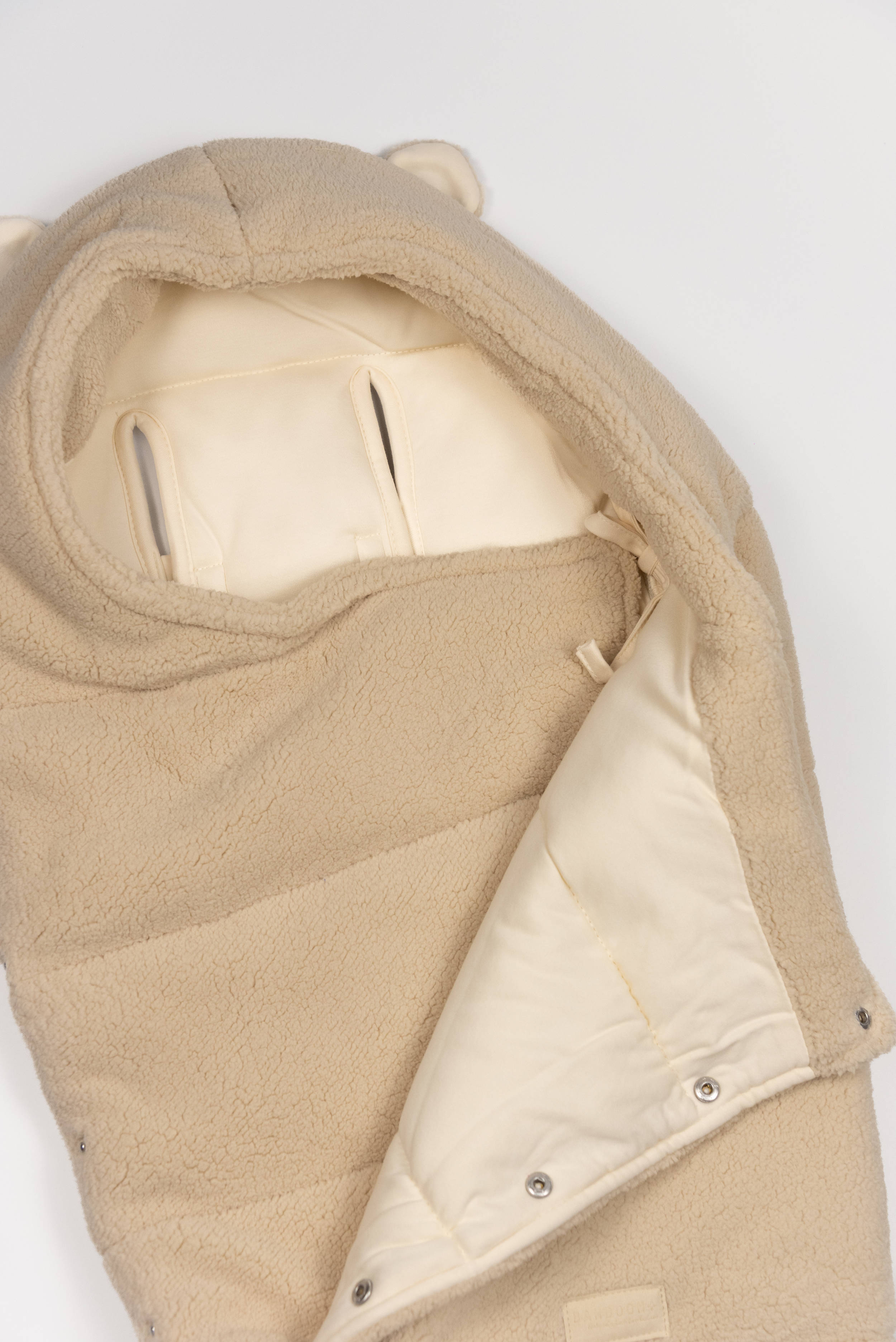 bamboom-igloo-teddy-newborn-soft-sand-571-sacco-termico-neonato image 2