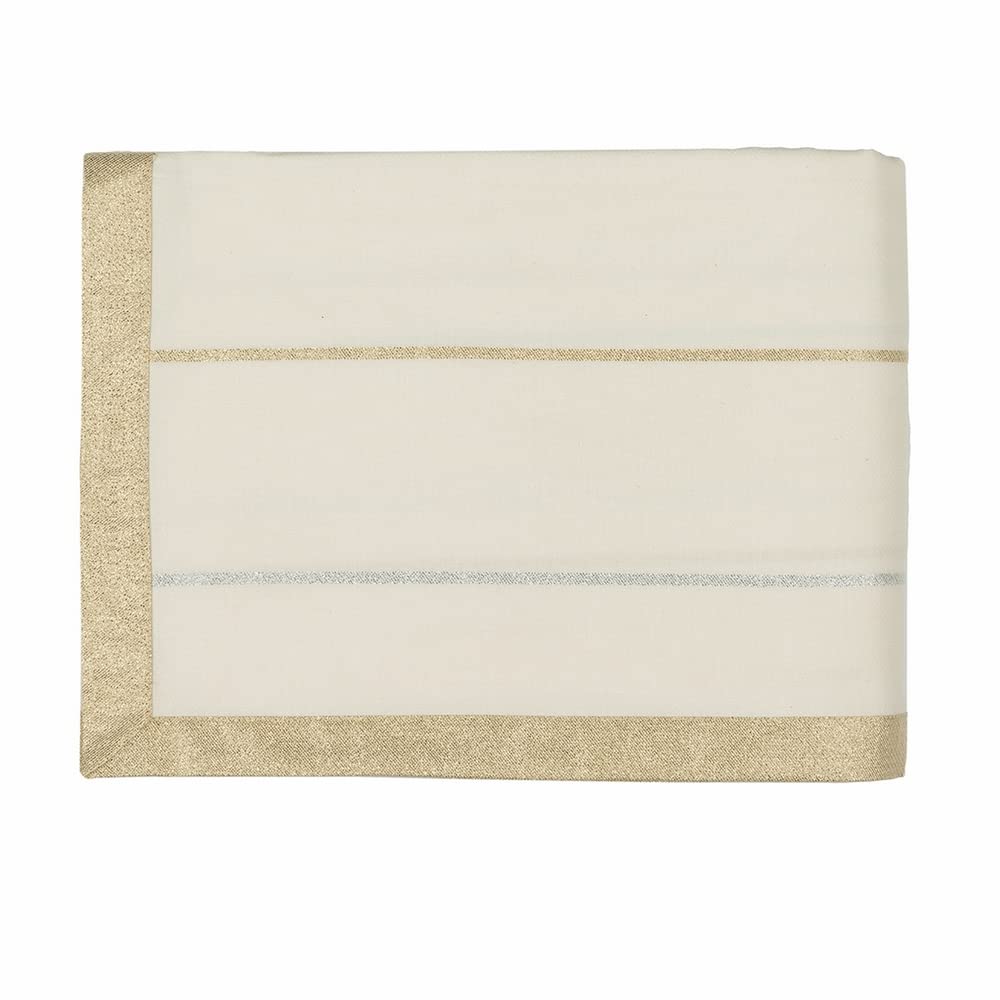 fazzini-wish-tovaglia-150x150-cm-oro-argento-cotone-e-lurex image 1
