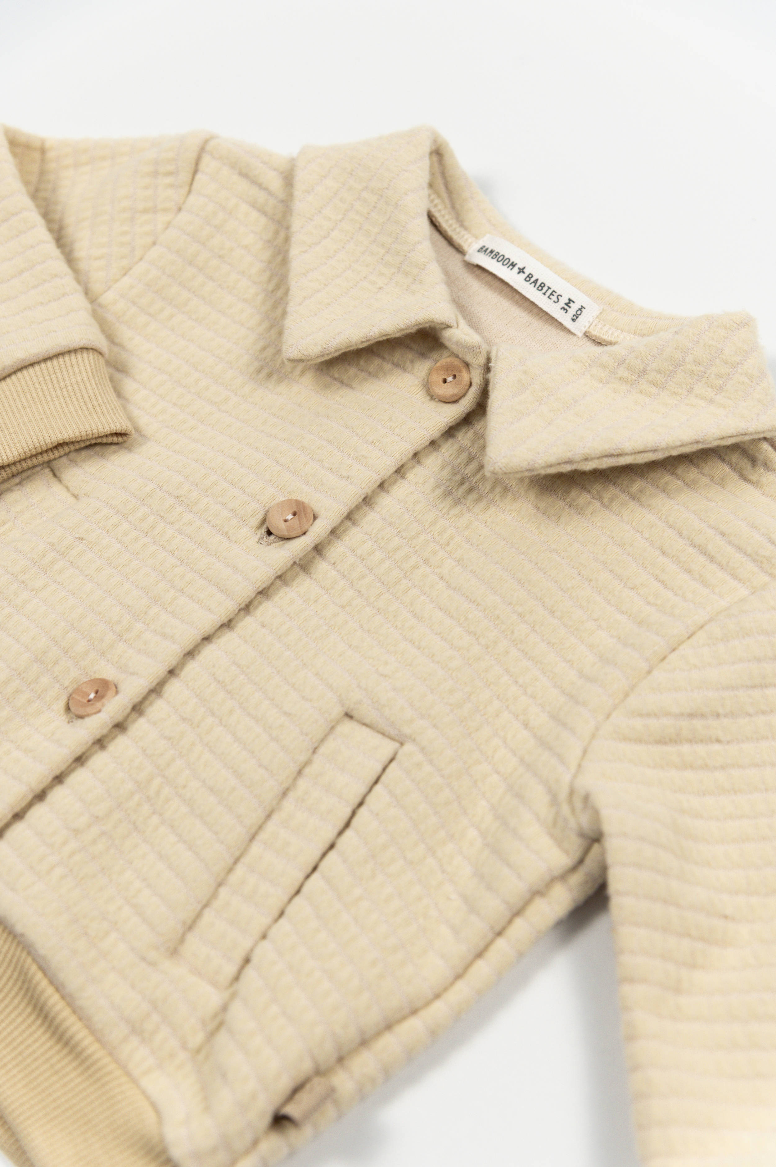 bamboom-giacca-bimbo-squares-almond-cream-273-in-pile image 2
