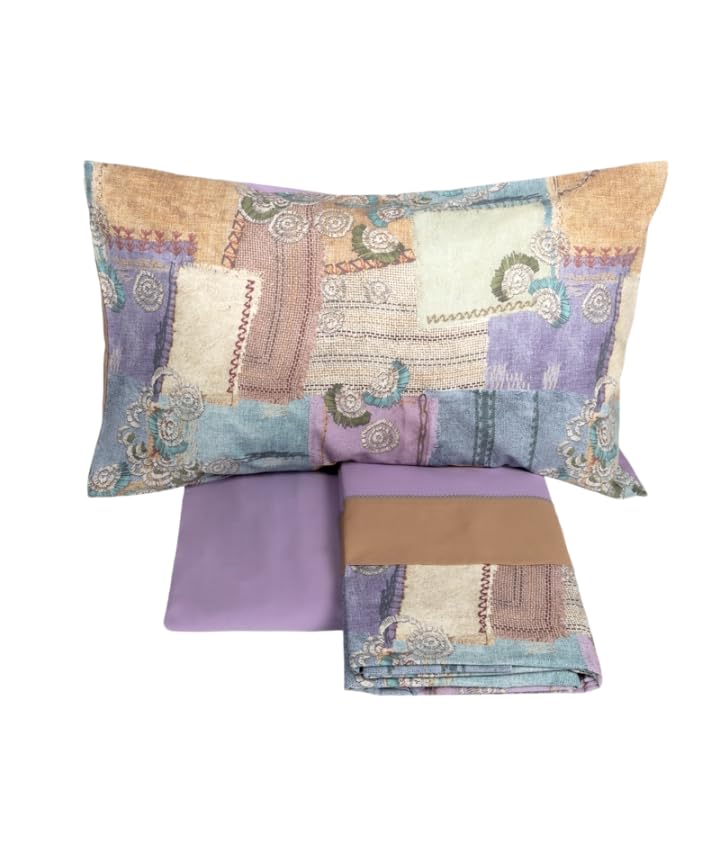 fazzini-crazy-quilt-completo-lenzuolo-copriletto-2-piazze-multicolor image 4