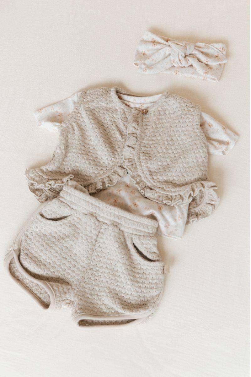 bamboom-pantaloncino-a-maglia-neonato-sand-10 image 4