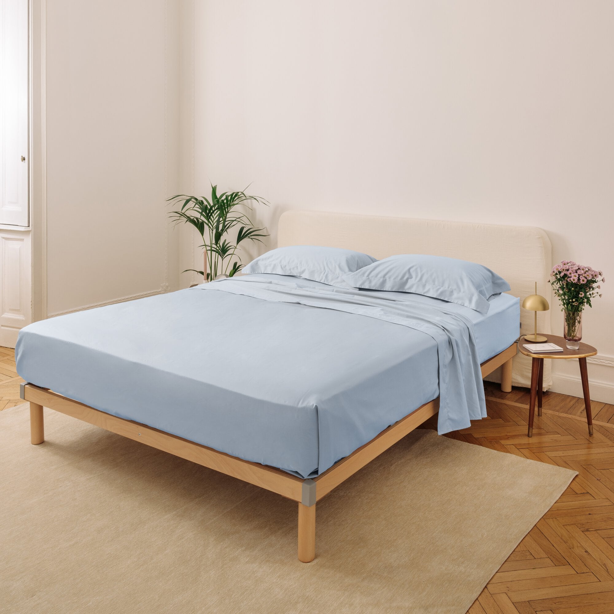 dalfilo-lenzuolo-sopra-in-raso-azzurro-extra-morbido-linea-classica image 4