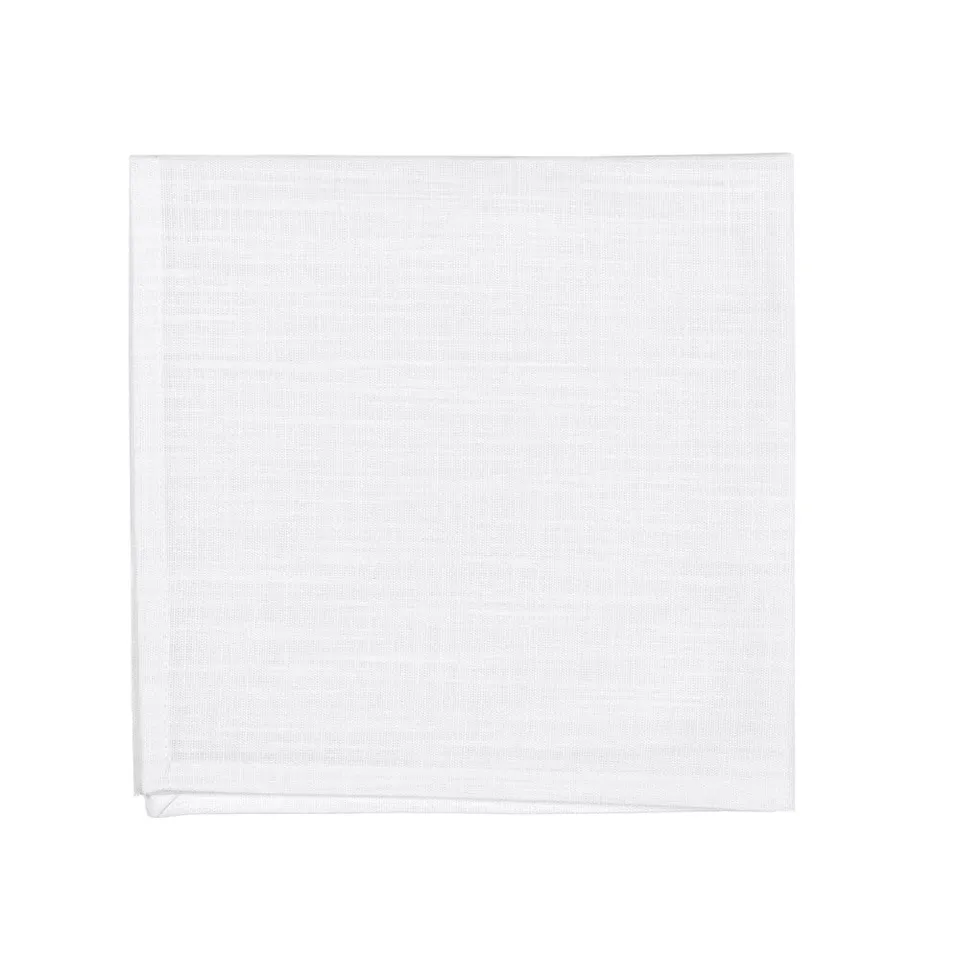 fazzini-sempre-set-4-tovaglioli-45x45-cm-bianco-in-cotone image 1