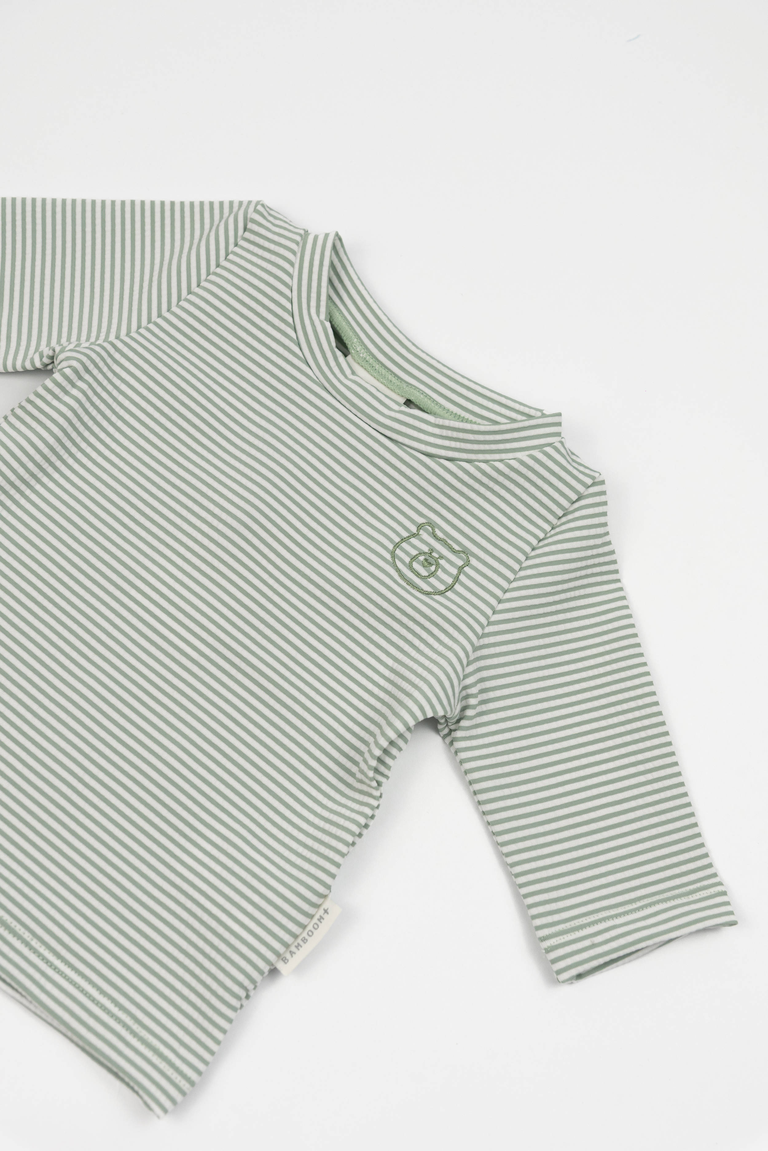bamboom-t-shirt-mare-maniche-3-4-uv50-bimbo-blue-stripes-bear-436 image 2