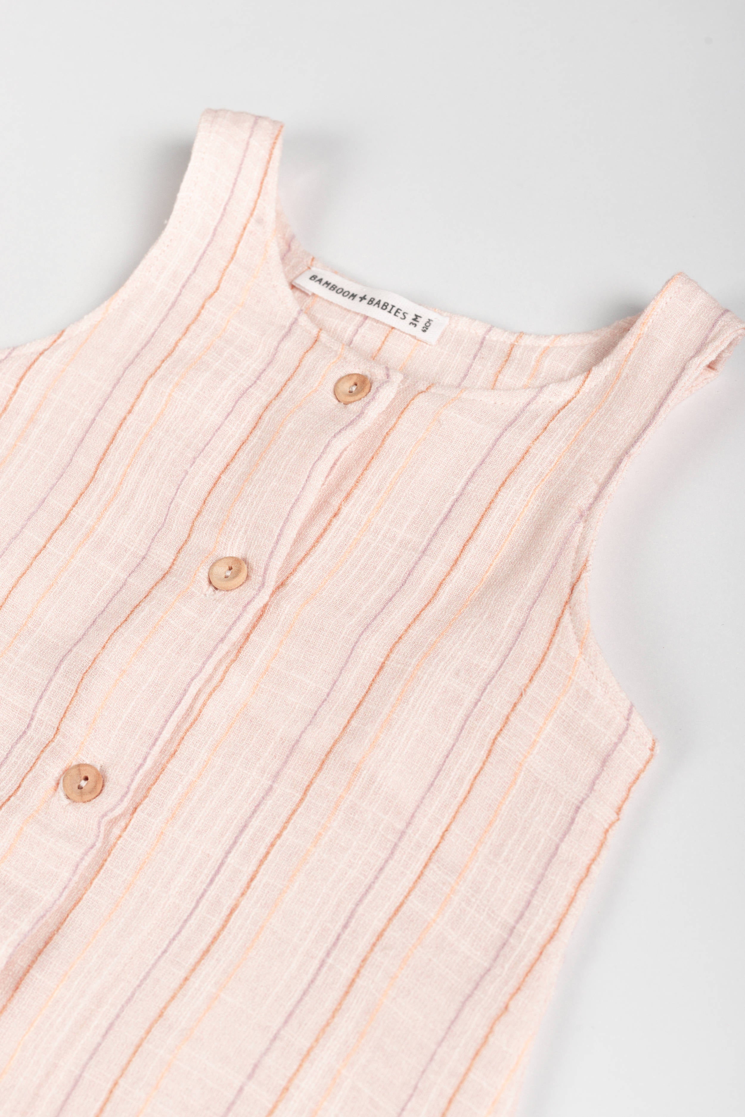 bamboom-pagliaccetto-stripe-pink-277-in-lino-look-cotone image 2