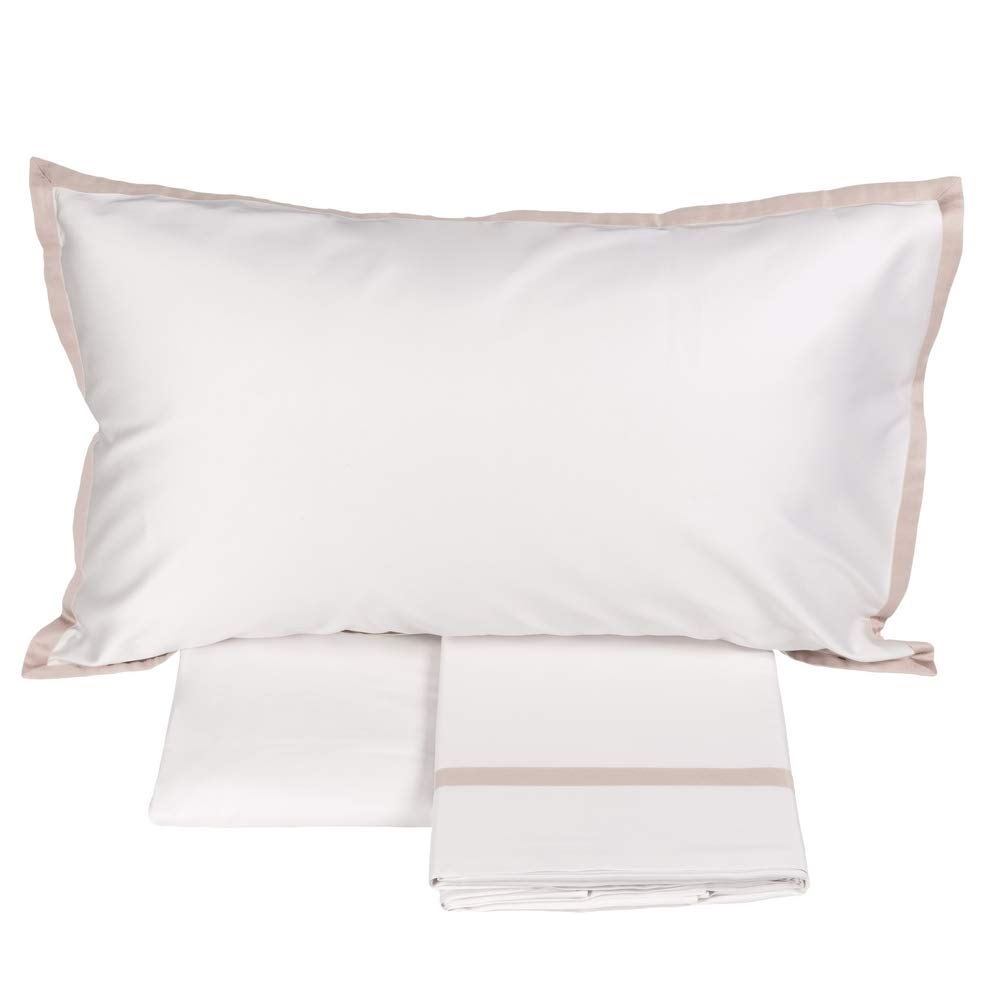 fazzini-hellen-completo-lenzuola-matrimoniale-in-raso-300-tc-bianco-seta-grigio image 4