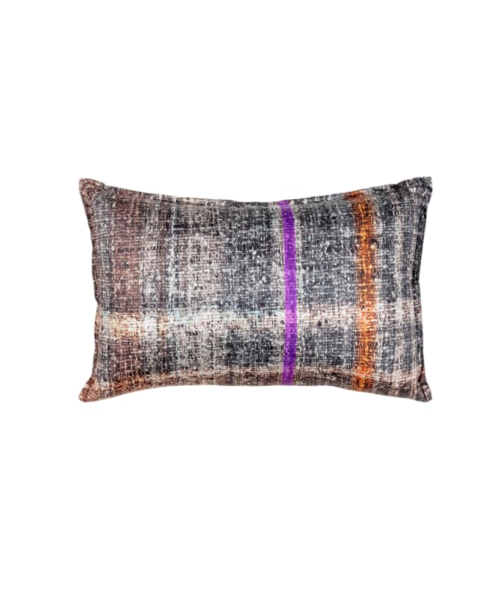 fazzini-tartan-cuscino-arredo-30x50-cm-tortora image 3
