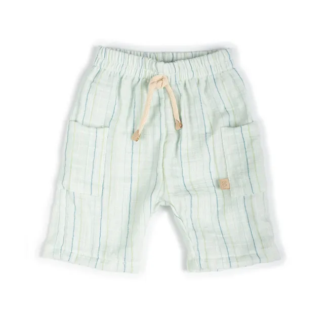 bamboom-shorts-lino-look-stripe-acqua-271 image 1