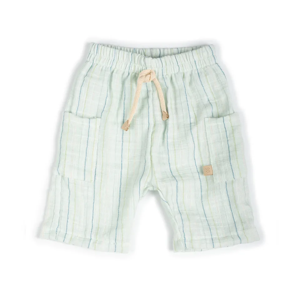 bamboom-shorts-lino-look-stripe-acqua-271 image 1
