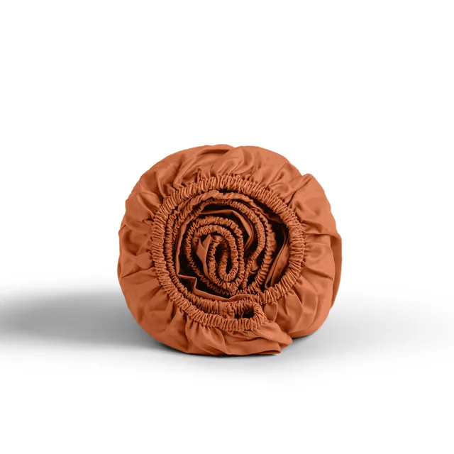 dalfilo-lenzuolo-sotto-in-percalle-con-angoli-fino-a-30-cm-terracotta image 1
