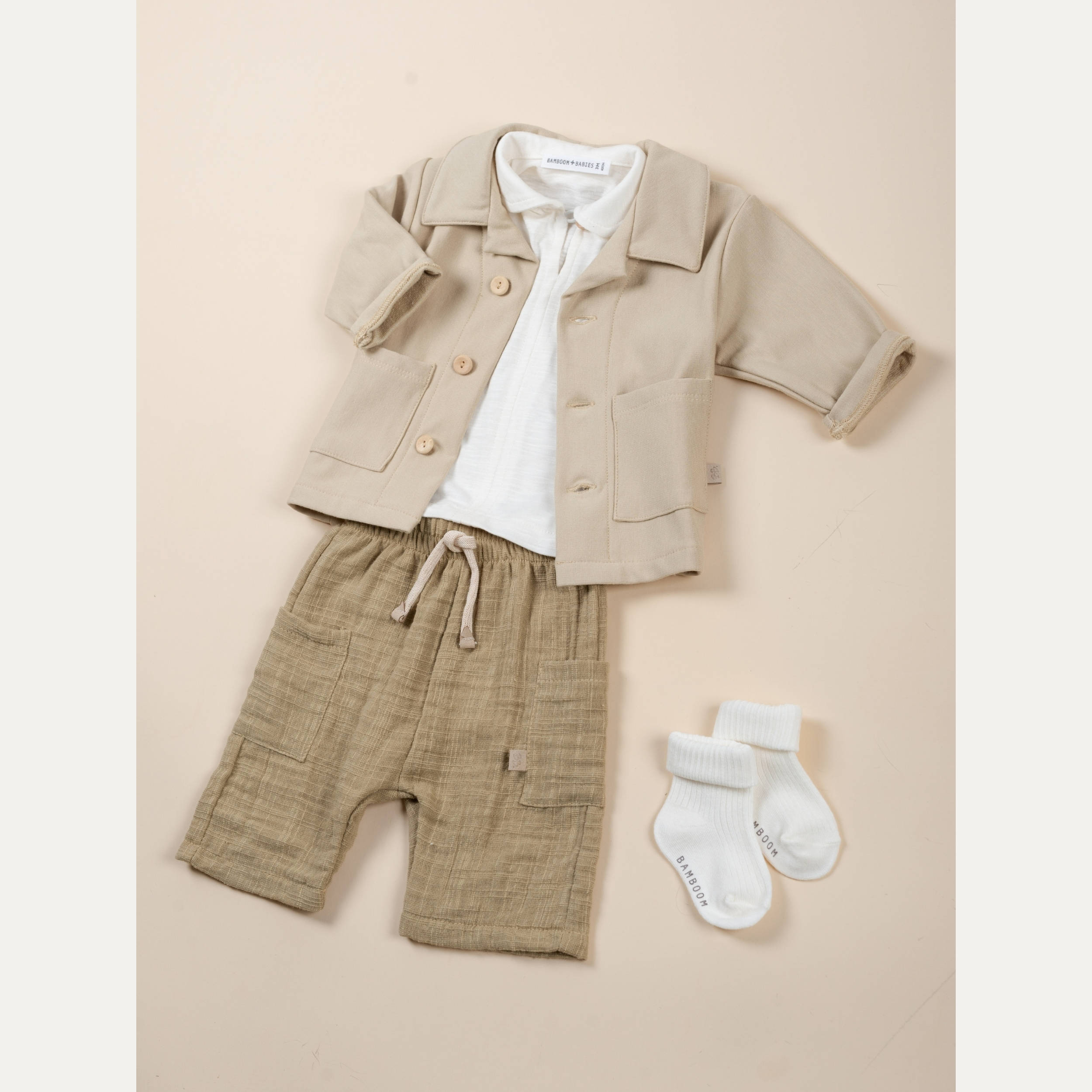 bamboom-shorts-lino-look-mustard-270-bimbo image 3