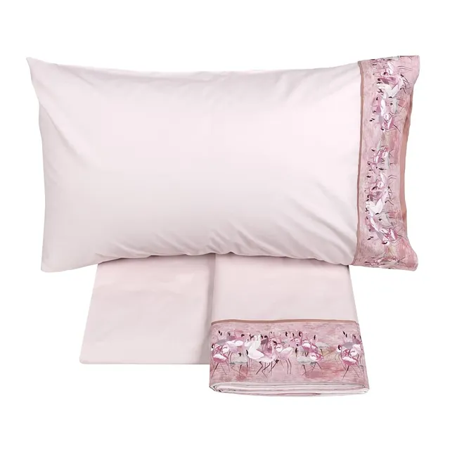 fazzini-pink-africa-completo-lenzuola-1-piazza-e-mezza-rosa image 1