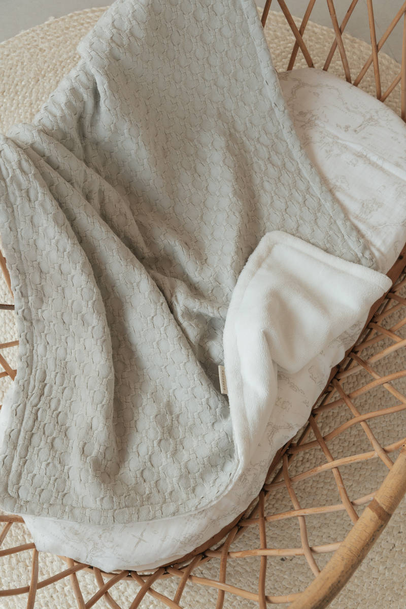 bamboom-coperta-lettino-140x100-honey-spugna-peluche-oyster-grey-112 image 5