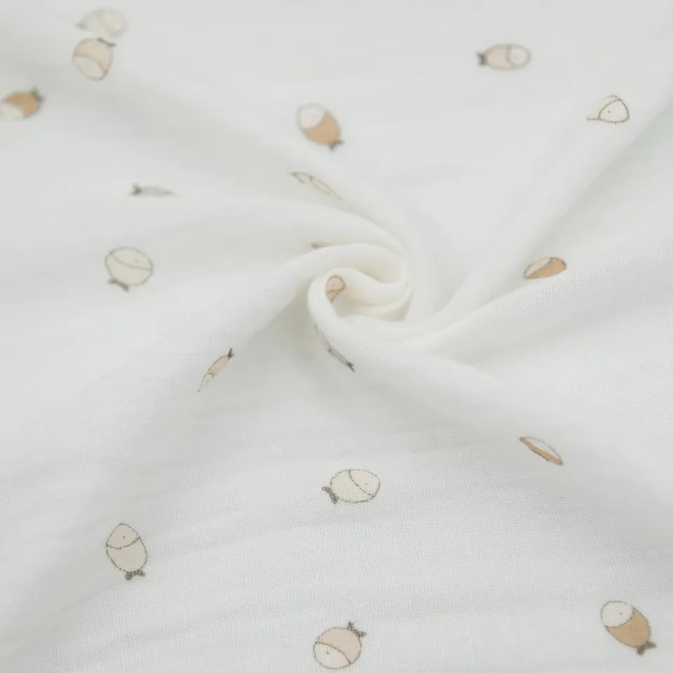 bamboom-swaddle-muslin-xl-120x120cm-fishes-242 image 1