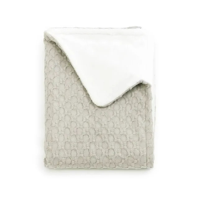 bamboom-coperta-lettino-140x100-honey-spugna-peluche-oyster-grey-112 image 1