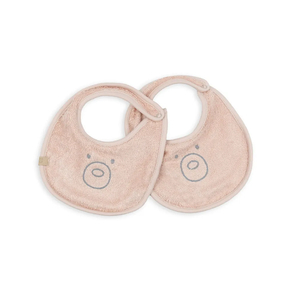 bamboom-set-bavaglini-2-pezzi-warm-pink-426-bavaglini-spugna image 1