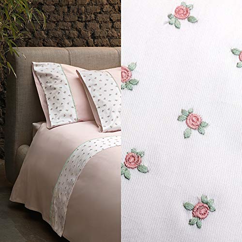 fazzini-spring-completo-lenzuola-singolo-rosa-con-balza-ricamata image 6