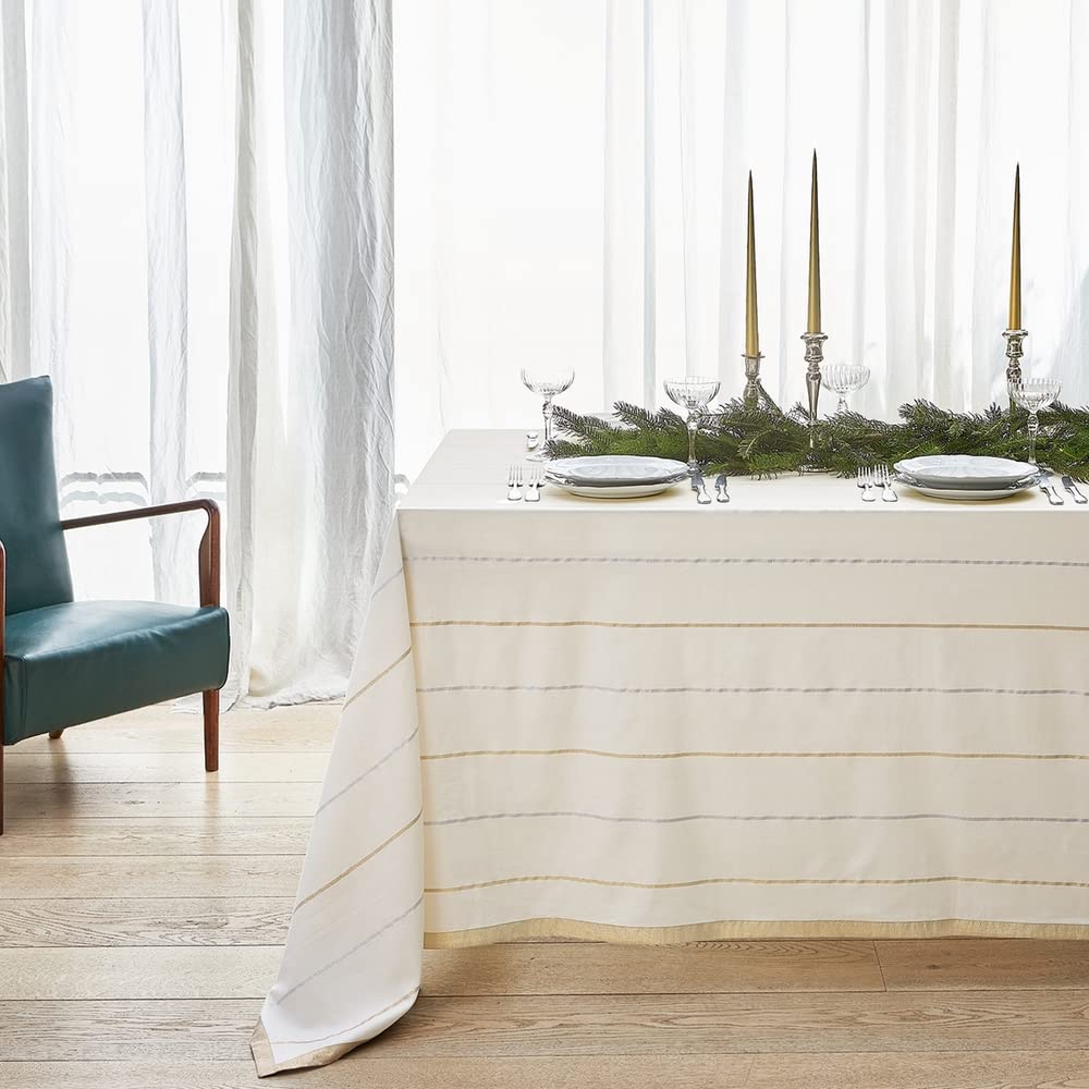 fazzini-wish-tovaglia-150x150-cm-oro-argento-cotone-e-lurex image 2