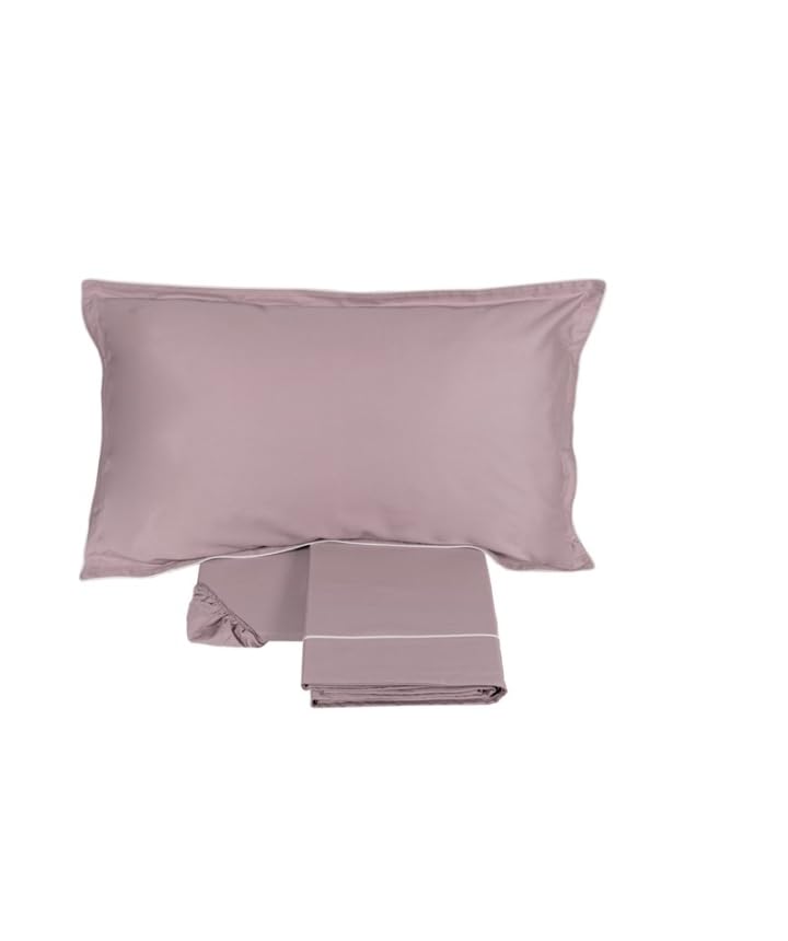 fazzini-deal-completo-lenzuola-2-piazze-rosa-bianco image 1