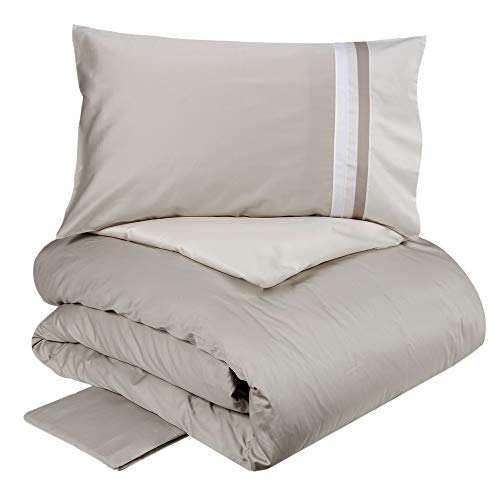 fazzini-kubric-60-completo-copripiumino-2-piazze-grigio-avorio image 3
