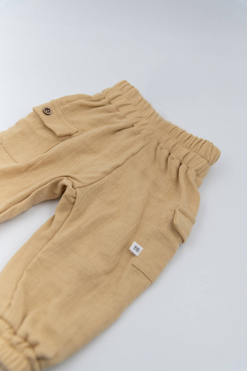 bamboom-pantalone-con-tasche-laterali-cammello-62 image 2