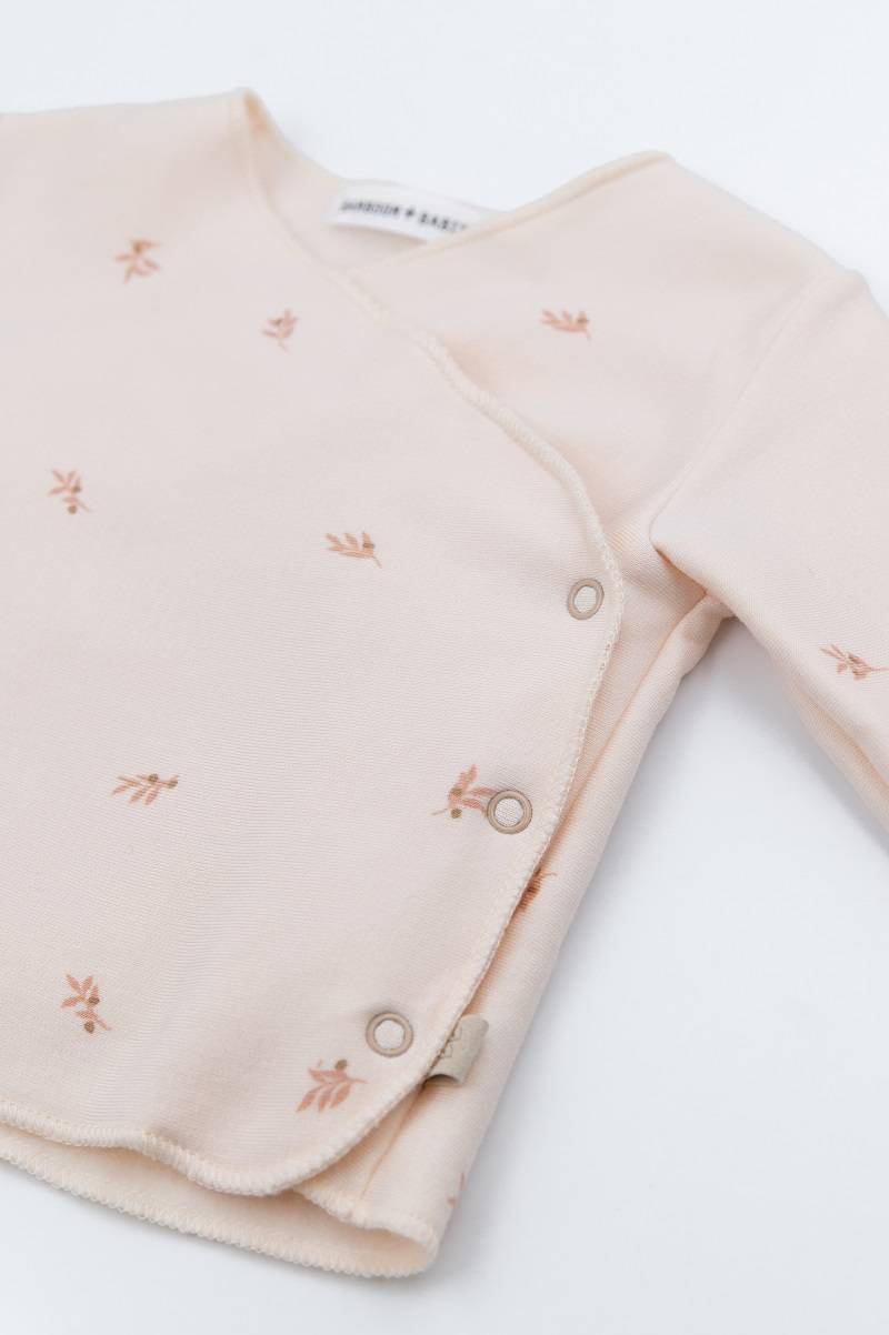 bamboom-twinset-neonato-olives-413-maglia-incrociata-pantaloncini-con-piedi image 2