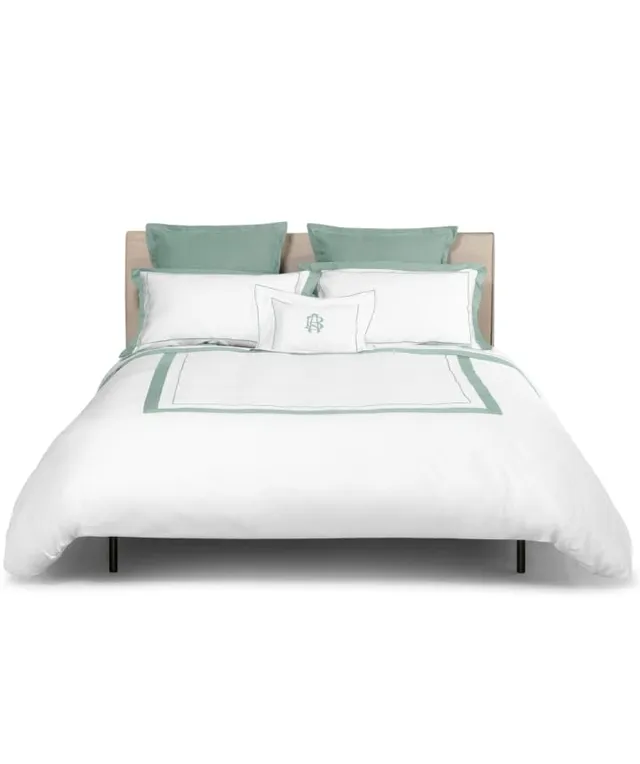 fazzini-atelier-darsena-completo-lenzuola-2-piazze-bianco-celadon-raso-300tc image 1