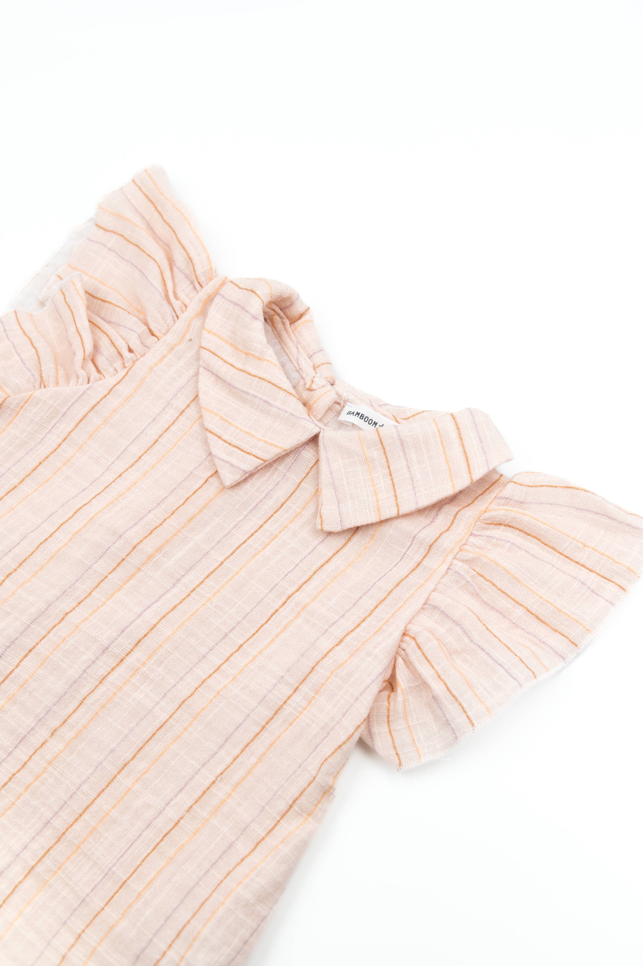 bamboom-vestito-lino-look-stripe-pink-277-vestito-bimba image 2