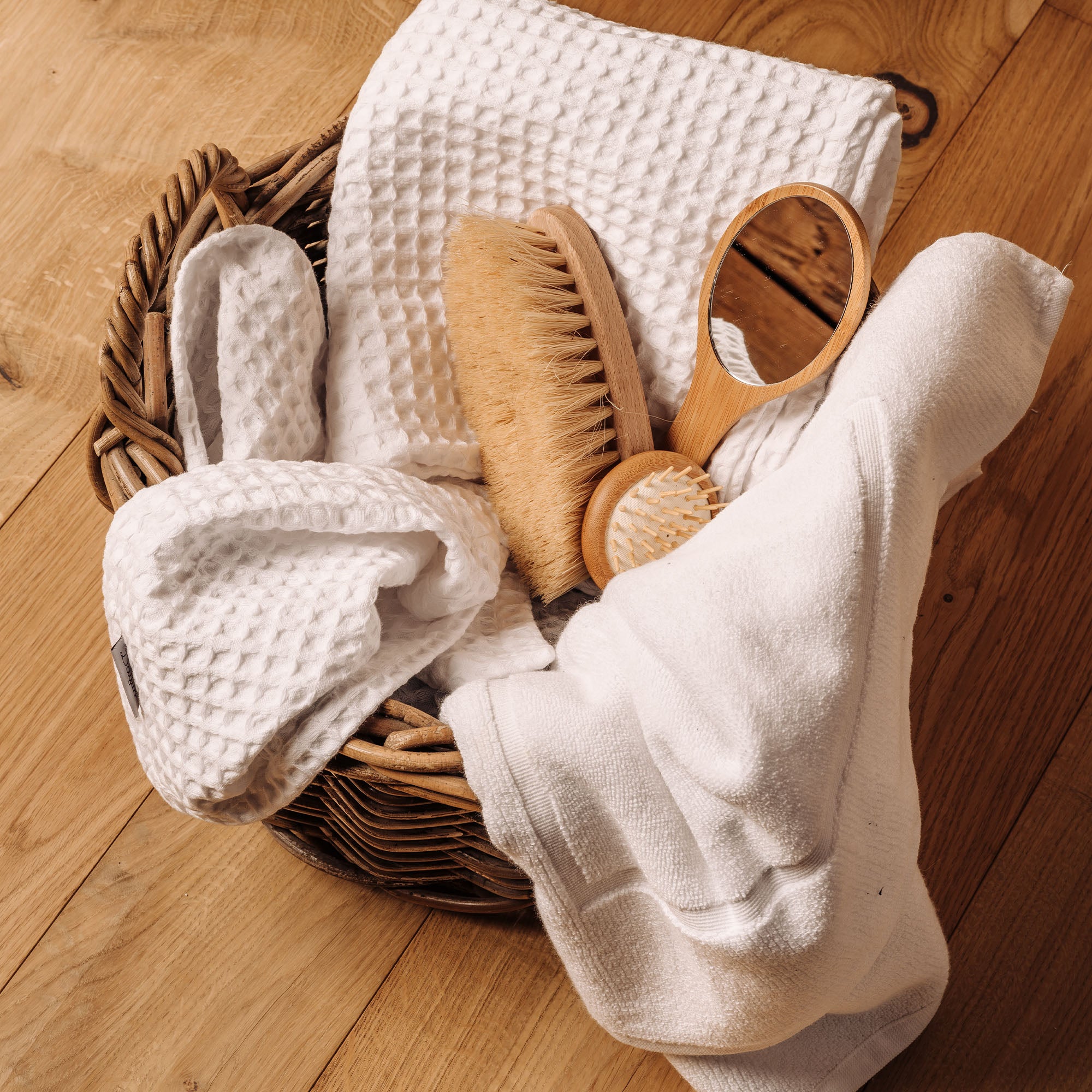 dalfilo-set-bagno-all-in-nido-d-ape-4-pezzi-in-puro-cotone-380-gr-m2 image 3