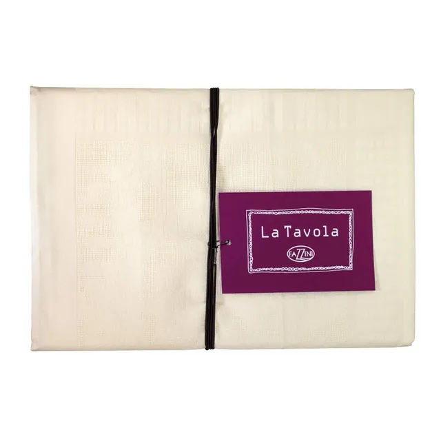 fazzini-la-tavola-tovaglia-150x240-cm-aubergine-cotone-jacquard-2 image 1