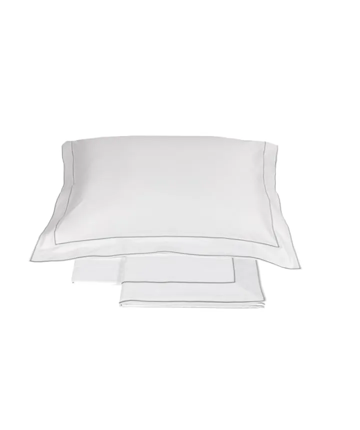 fazzini-isola-completo-lenzuola-2-piazze-bianco-grigio image 1