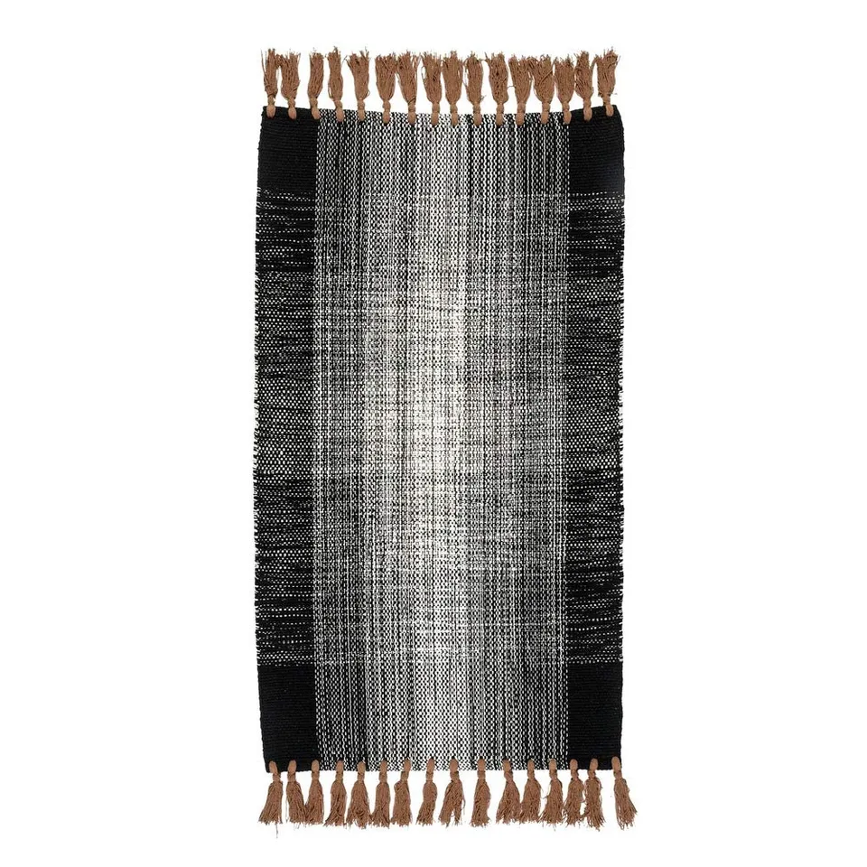 fazzini-sale-e-pepe-tappeto-in-cotone-tessuto-a-mano-60x110-cm-caramello image 1