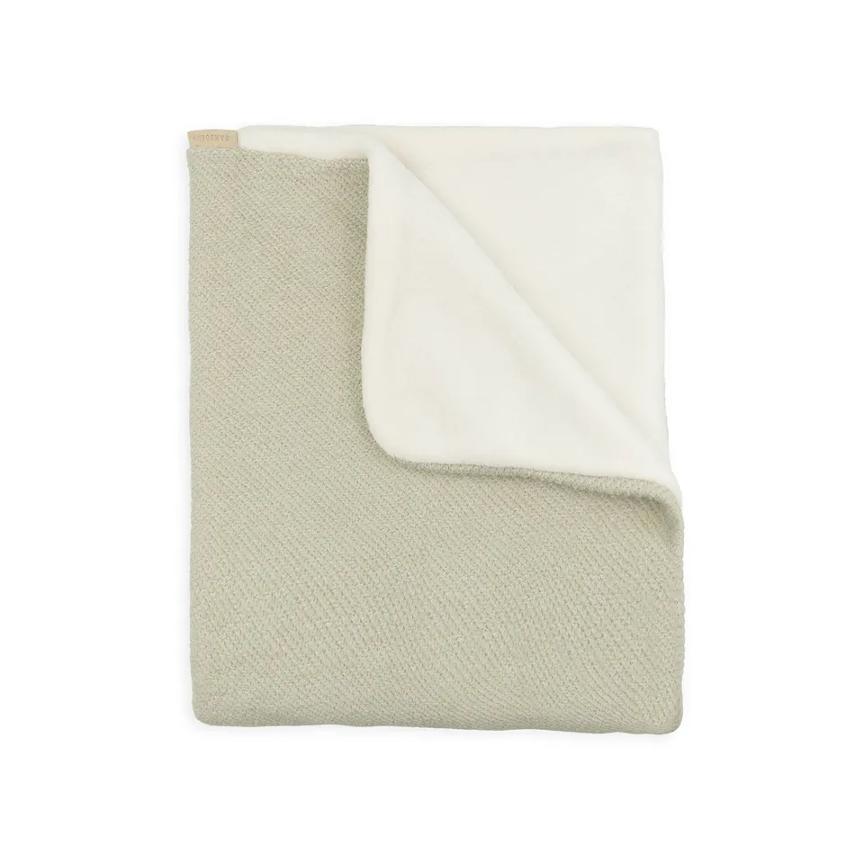 bamboom-copertina-lettino-brushed-spugna-peluche-sage-olive-410 image 1