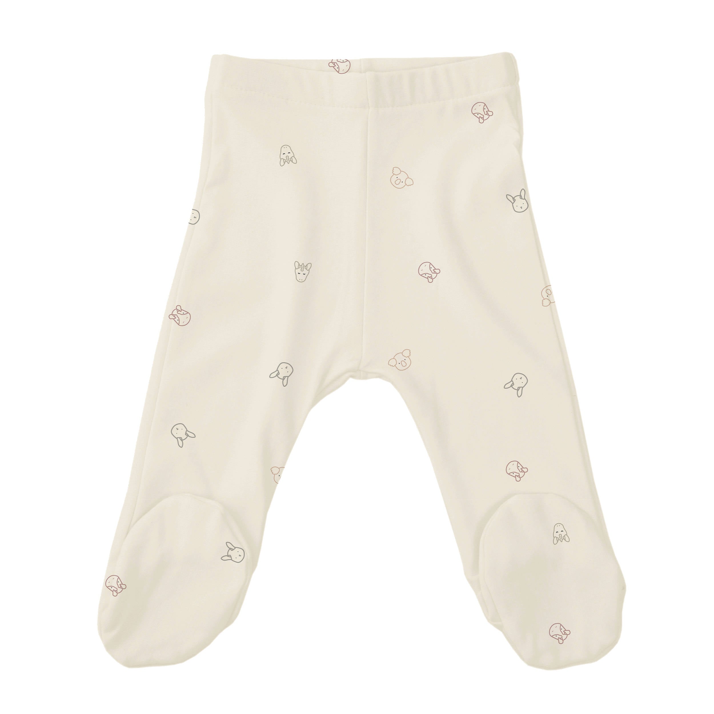 bamboom-pantaloncino-neonato-con-piedi-pure-animal-friends-236 image 1