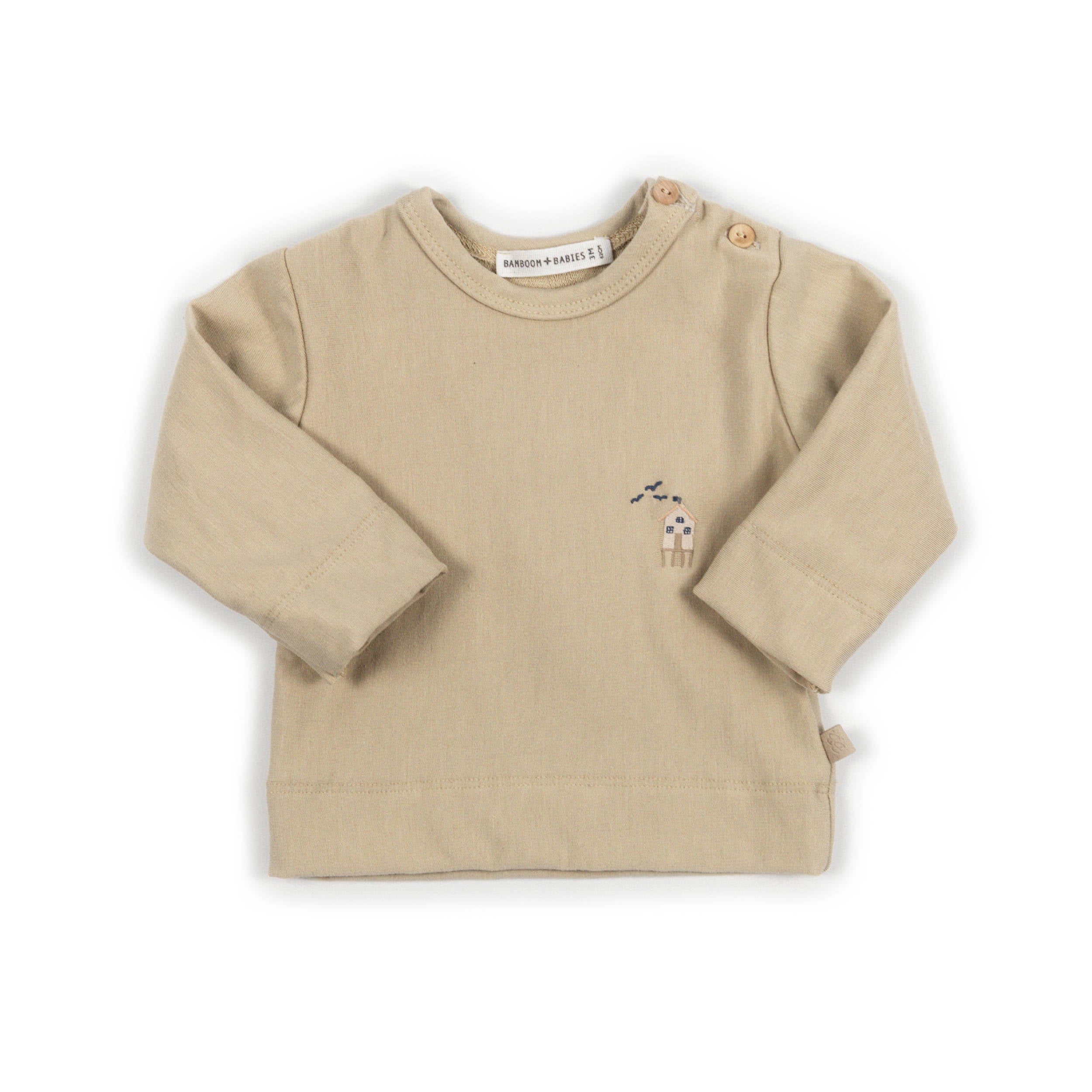 bamboom-maglia-con-ricamo-surf-house-light-mustard-279-maglia-manica-lunga-bambi image 1