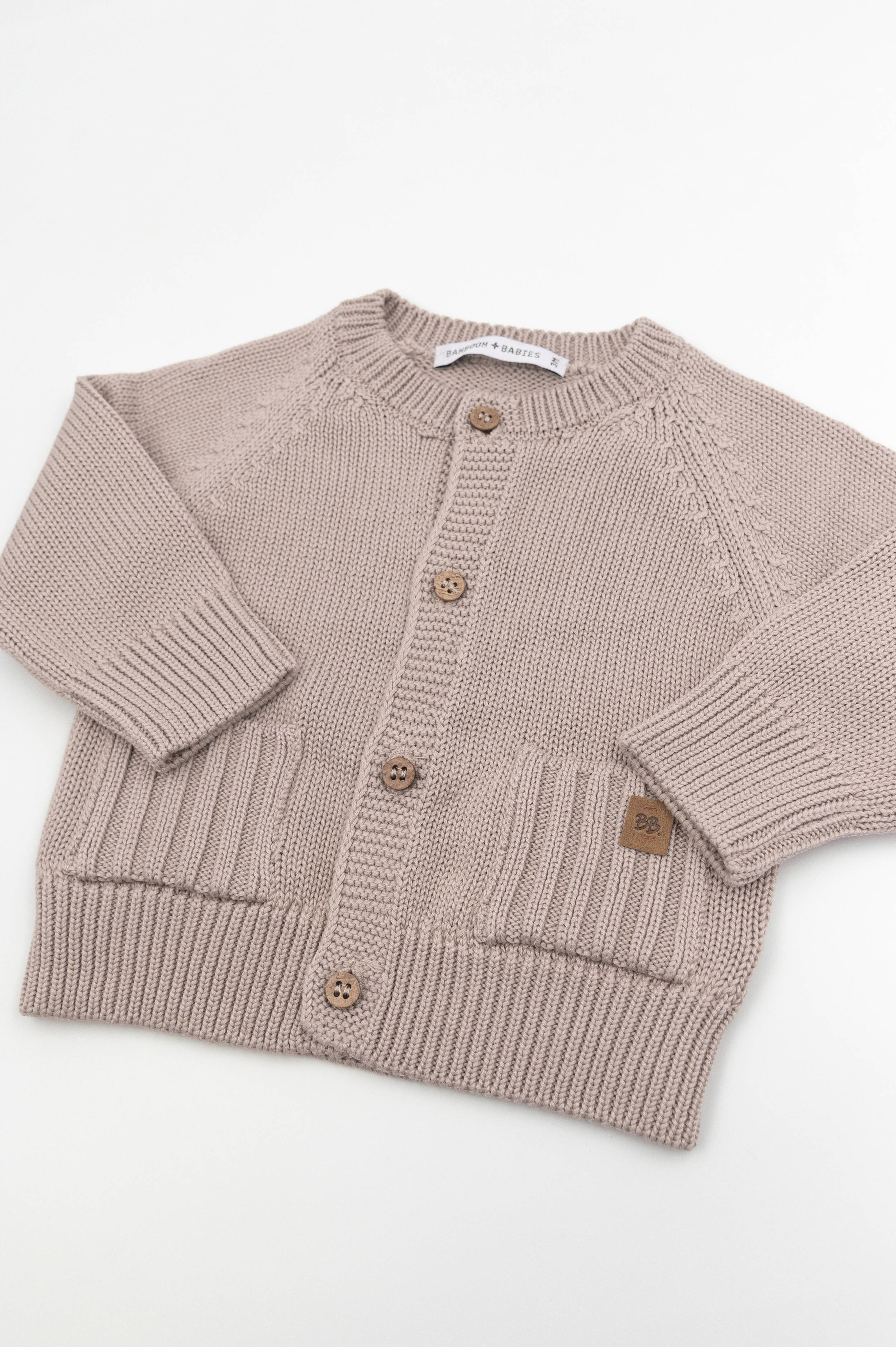 bamboom-cardigan-bimbo-traforato-cammello-33-made-in-italy image 2