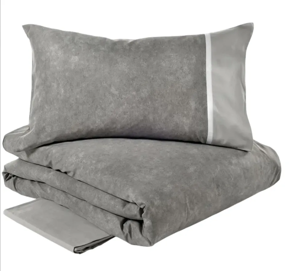 fazzini-galuchat-completo-copripiumino-singolo-raso-cotone-grigio image 1