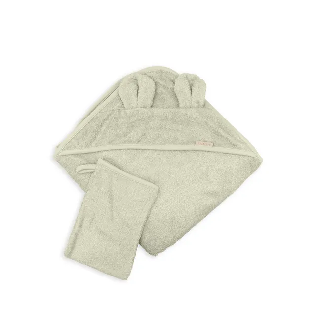 bamboom-asciugamano-con-cappuccio-oyster-grey-112-in-bamb image 1