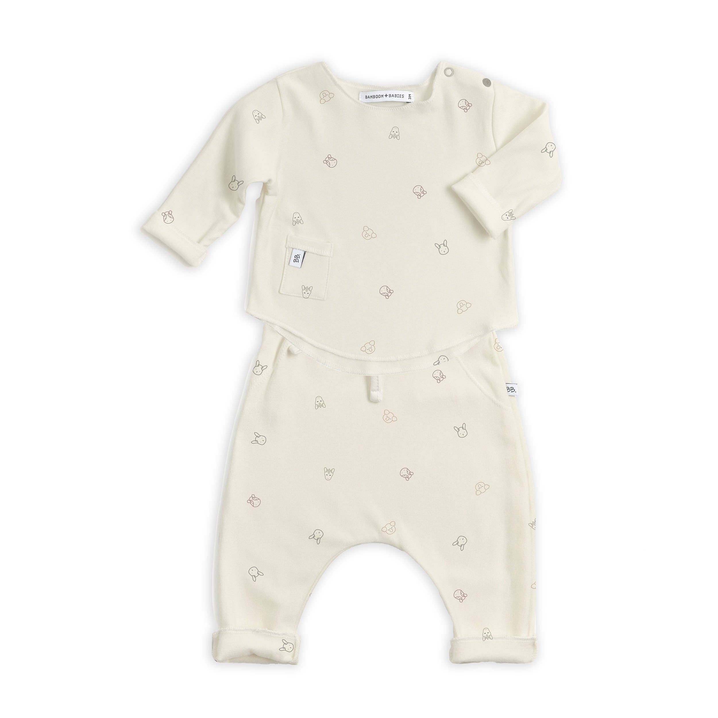 bamboom-twinset-pure-maglia-pantaloncino-animal-friends-236 image 1