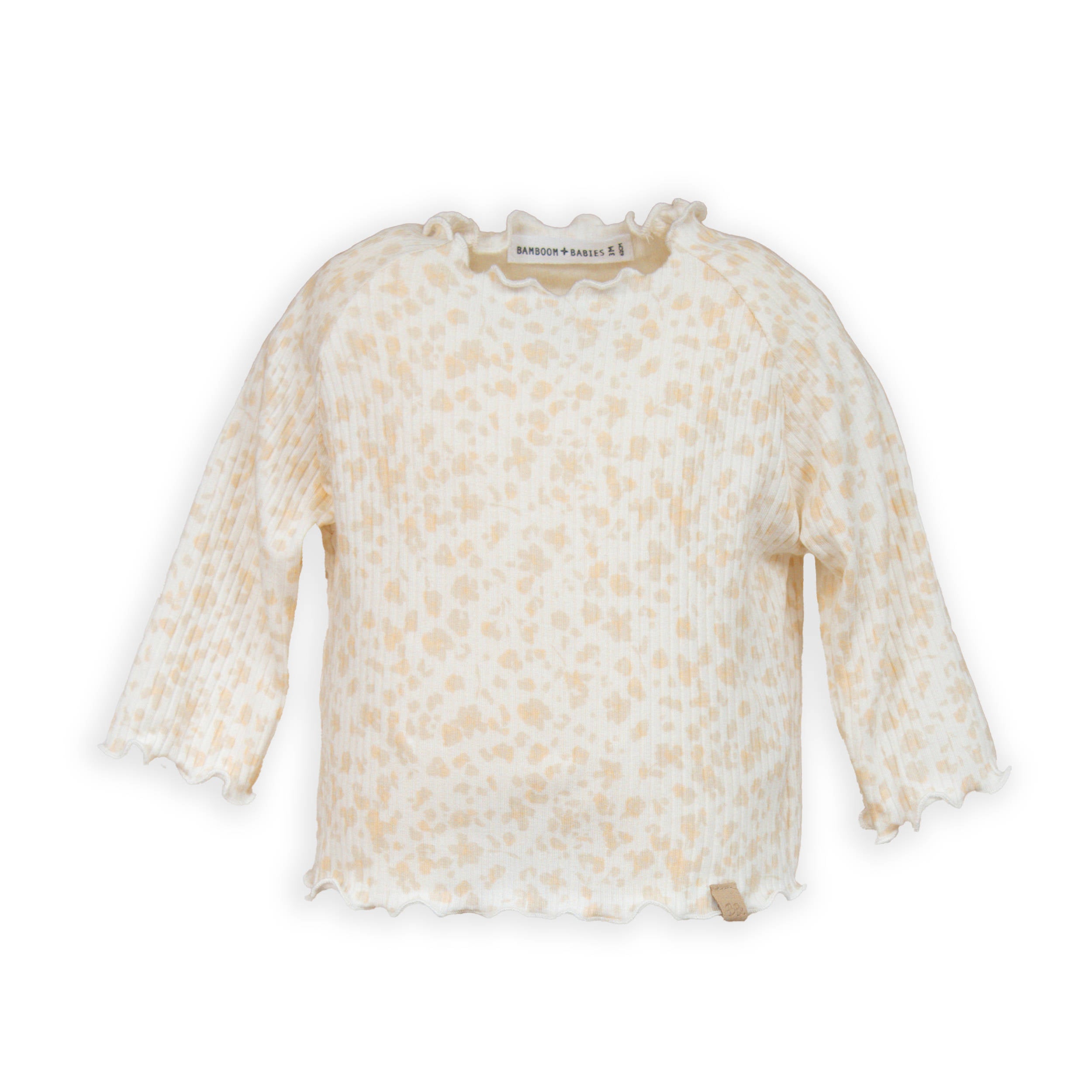 bamboom-t-shirt-maniche-lunghe-a-costine-print-petals-422 image 1