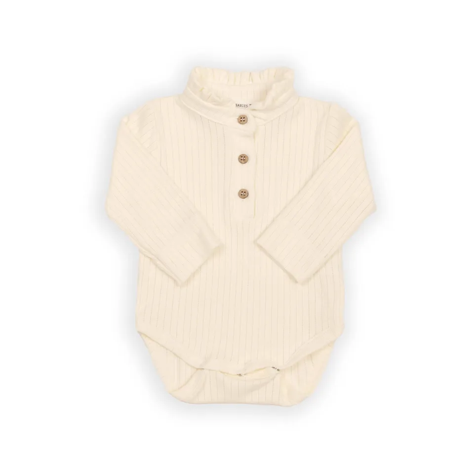 bamboom-body-a-polo-con-colletto-volant-warm-white-345 image 1