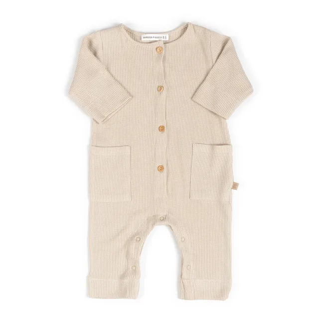 bamboom-tuta-con-tasche-almond-cream-273-tutina-bimba image 1