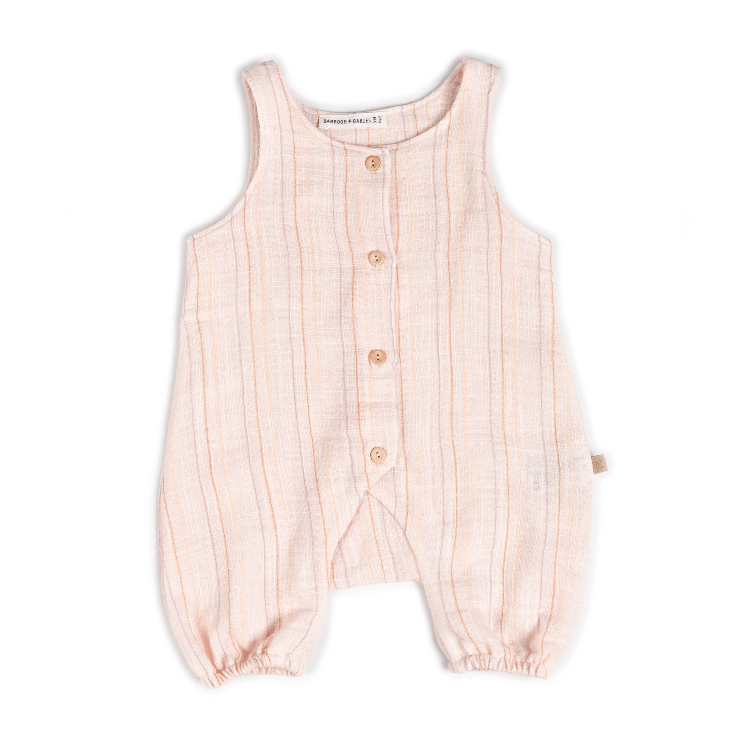 bamboom-pagliaccetto-stripe-pink-277-in-lino-look-cotone image 1