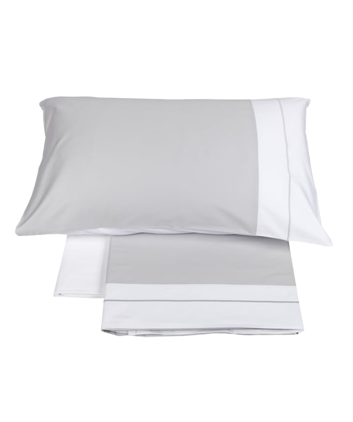 fazzini-atelier-bicocca-completo-lenzuola-2-piazze-grigio-perla-percalle-pima image 1