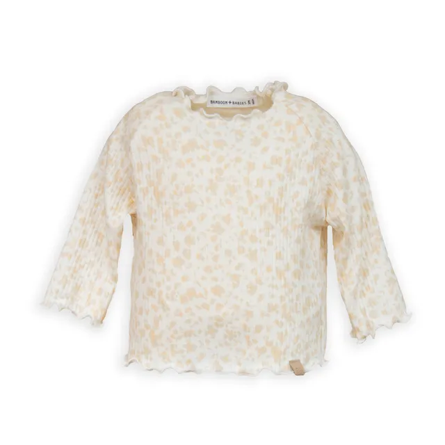 bamboom-t-shirt-maniche-lunghe-a-costine-print-petals-422 image 1