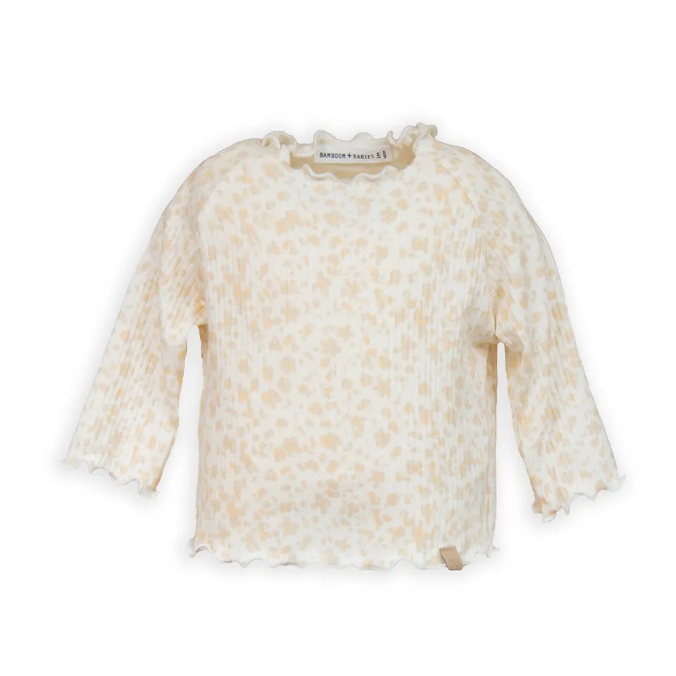 bamboom-t-shirt-maniche-lunghe-a-costine-print-petals-422 image 1