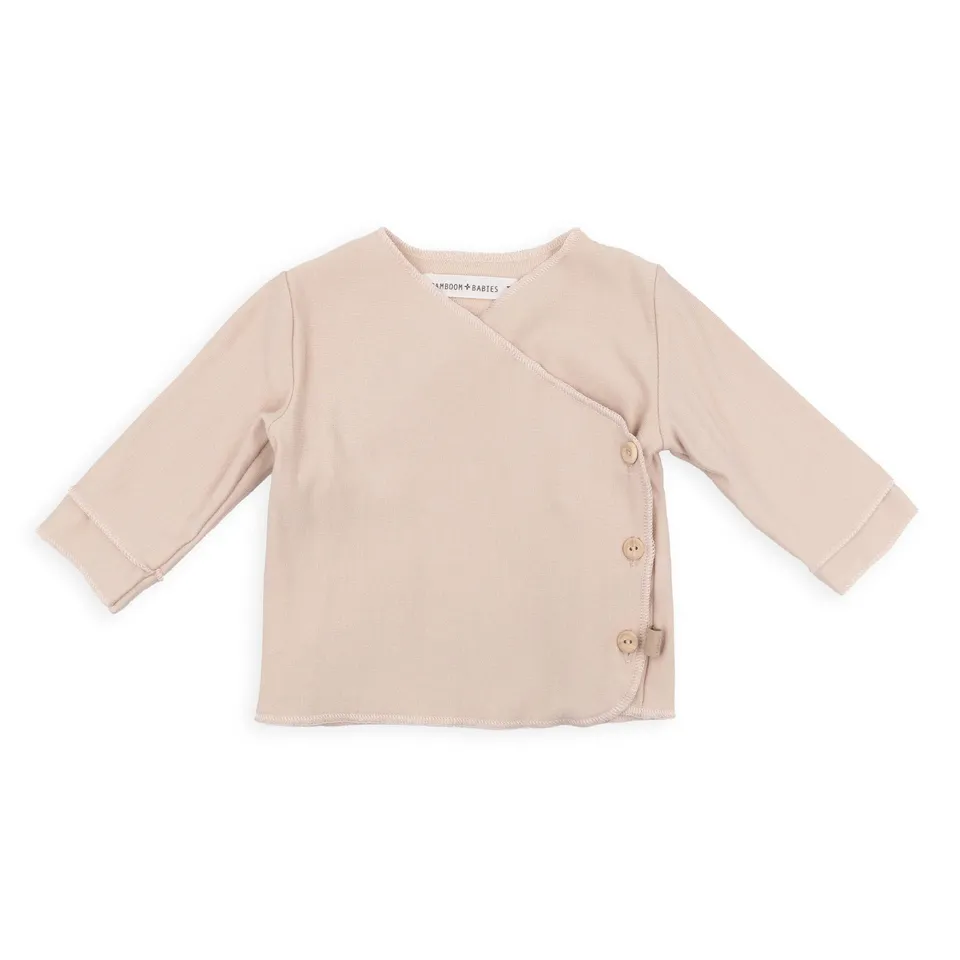 bamboom-pure-maglia-incrociata-neonato-vintage-pink-341 image 1