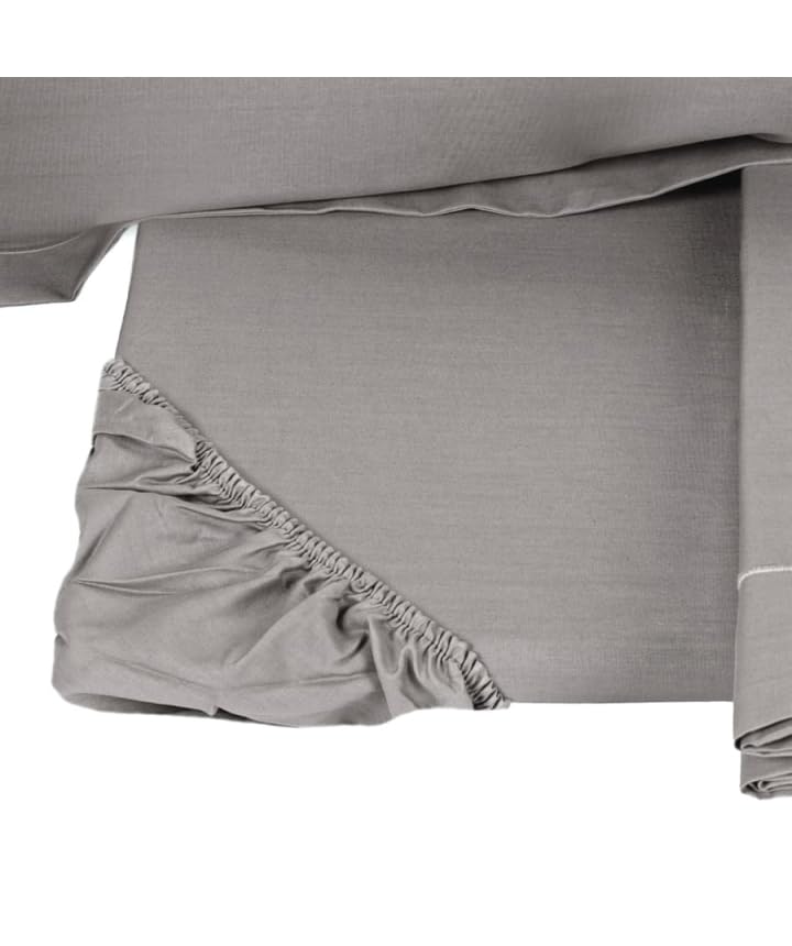 fazzini-teseo-completo-lenzuola-due-piazze-percalle-cotone-200tc-grigio image 1