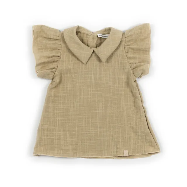 bamboom-vestito-bimba-in-lino-look-mustard-270 image 1
