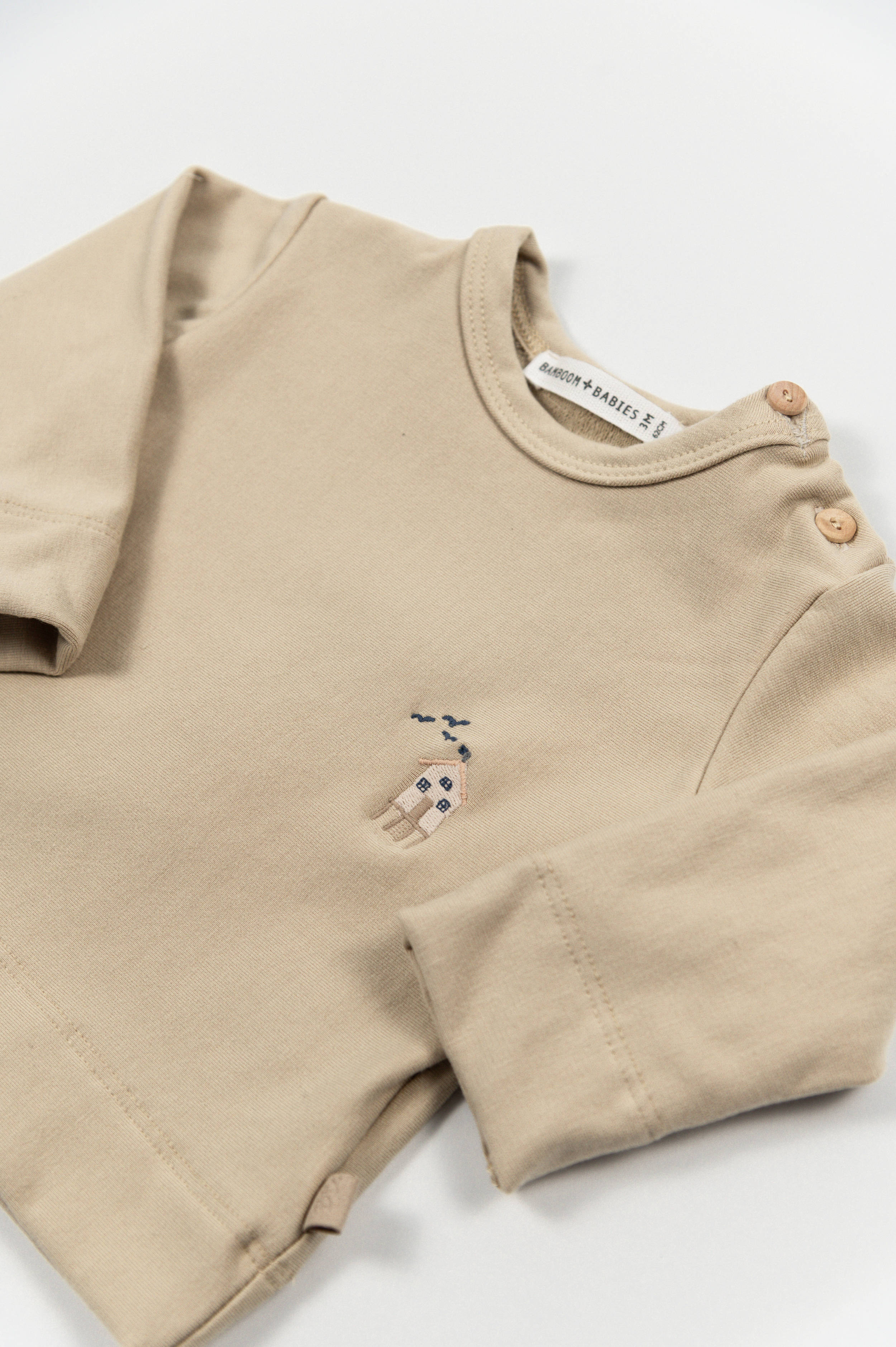 bamboom-maglia-con-ricamo-surf-house-light-mustard-279-maglia-manica-lunga-bambi image 2